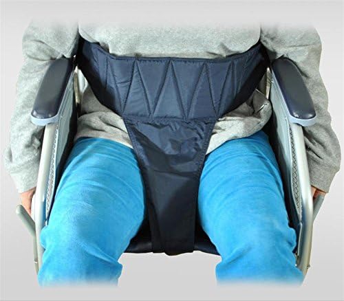 MXXYY Elderly Wheelchair Seat Belts，100% Nylon Anti-Fall Protection Belt，Belt Long 97~135cm ( Dark blue）