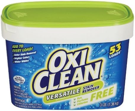 Oxiclean Versatile Stain Remover Free, 65 Loads, 3 Pounds (Pack of 3) , Oxiclean-ehf7