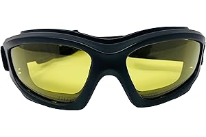 Get Lost Helmets Motorcycle Goggles For Men: Heavy-Duty Motorcycle Riding Goggles w/Hard Case, Cleaning Cloth, & Pouch
