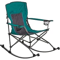 Westfield Outdoor Folding Camp Rocking Chair - 300-Lb. Capacity, Green/Black
