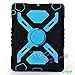 NEW Shockproof Dirt Snow Sand Proof Extreme Army Military Heavy Duty Cover Case Kickstand for Apple iPad 2 3 4 iPad 2/3/4 @XYG (4-black/blue)