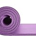 REEHUT 1/2-Inch Extra Thick High Density NBR Exercise Yoga Mat for Pilates, Fitness & Workout w/Carrying Strap (Purple)