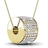 Cate & Chloe Anabelle 18k White Gold Pendant Necklace with Simulated Diamond Crystals, Hypoallergenic Jewelry for Women, Gift for Her