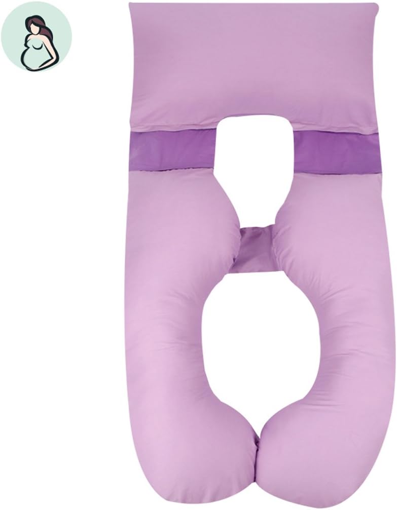 Houyuanshun DSC Ergonomic design Pillow for pregnant women sleeping head pillow u Pillow multi-function sleep pillow support belly waist pillow pure color (Color : J)