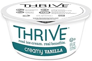 ENLLY Thrive Frozen Nutrition, Creamy Vanilla Ice Cream, 6 oz Cups (24 count)