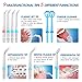 Water Flosser, ELLESYE FDA Approved 600ml Capacity Dental Oral Irrigator with 9 Multifunctional Jet Tips for Family Use, Leak-Proof Quiet Design (50db) Dental Flosser, 10 Stepless Pressure Settings