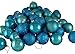 Vickerman 20ct Turquoise Blue Shatterproof 4-Finish Christmas Ball Ornaments 2.75