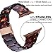 V-MORO Resin Strap Compatible with Apple Watch Bands 42mm 44mm Series 5/4/3/2/ Women Men with Stainless Steel Buckle, Apple Watch Replacement Wristband Bracelet (Tortoise-Tone, 42mm)