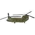 Academy 1/144 CH-47D/F/J/HC.Mk.1 Fornations Plastic Model, Molded Color