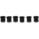 KAISH 6x Black Guitar String Through Body Ferrule 5/16" String Ferrules for USA-Made Tele/Telecaster