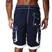 Alki'i Men's Boardshorts - Solid Colors Team USA, Medium, Navy