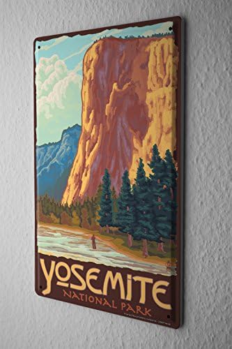 Tin Sign Holiday Travel Agency Yosemite National Park by leotie fashion&lifestyle