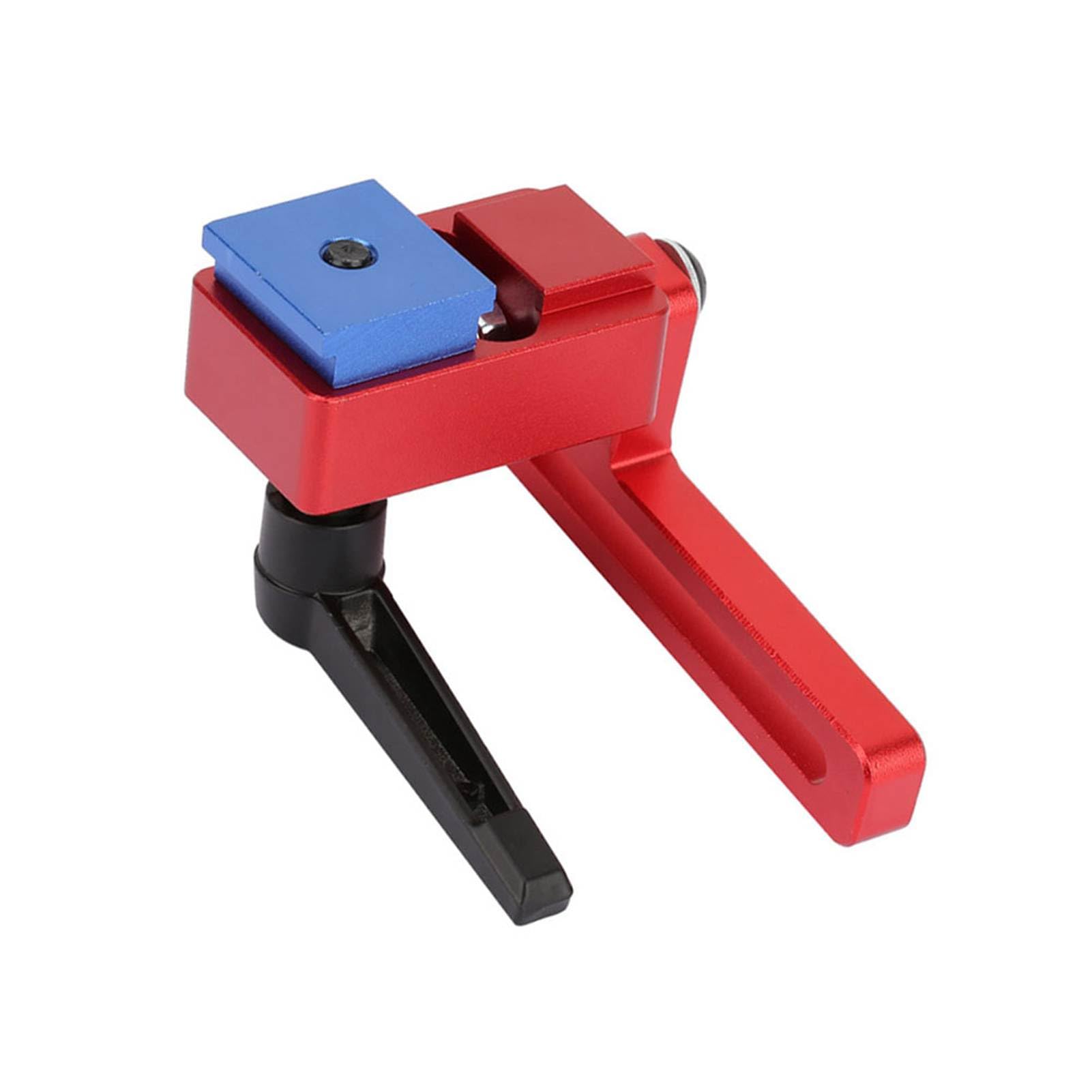 30mm T-Track Stop for Woodworking, Aluminium Alloy Miter Track Jig with Swing Away Fence Flip Stop, Accurate Length Limiting Tool for DIY Wood Projects