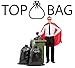 TopBag Trash Bags, 55 Gallon, 50 Count, Individually Folded, Easily Dispensed