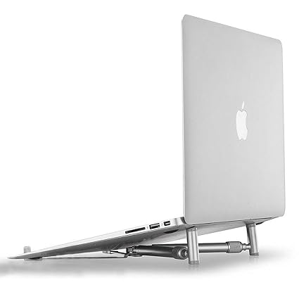 YINO faltbar Laptop-Ständer, tragbar, faltbar für PC-Kühler, verstellbar, ergonomische Aluminium x-Stand Bett Sofa zusammenkl