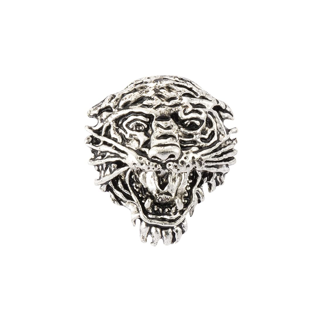 Knighthood Silver Jaguar Face Lapel Pin Badge Coat Suit Wedding Gift Party Shirt Collar Accessories Brooch for Men,KN04