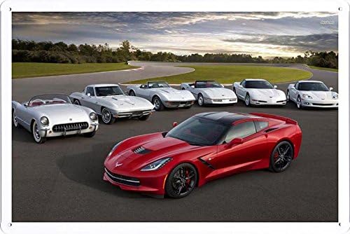 Automobile Car Vehicle Metal Poster Plate Tin Sign by Jake Box (8"x12" inches) A-CAR04041