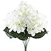 HOGADO 6 Heads Artificial Silk Flowers Hydrangea Bouquet Arrangements Fake Plant in Bulk DIY Wedding Table Centerpieces Wreath Cream