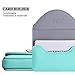FYY 100% Handmade Premium Leather Business Name Card Case Universal Card Holder with Magnetic Closure (Hold 30 pics of Cards) Mint Green