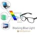 Cyxus Blue Light Blocking Glasses for Kids Anti Eyestrain Eyewear UV Protection Eyeglasses Black Frame