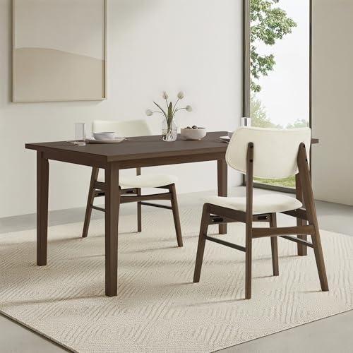 KISLOT Wooden Dining Chairs Set of 2, Upholstered Modern Dining Room Chairs, So…