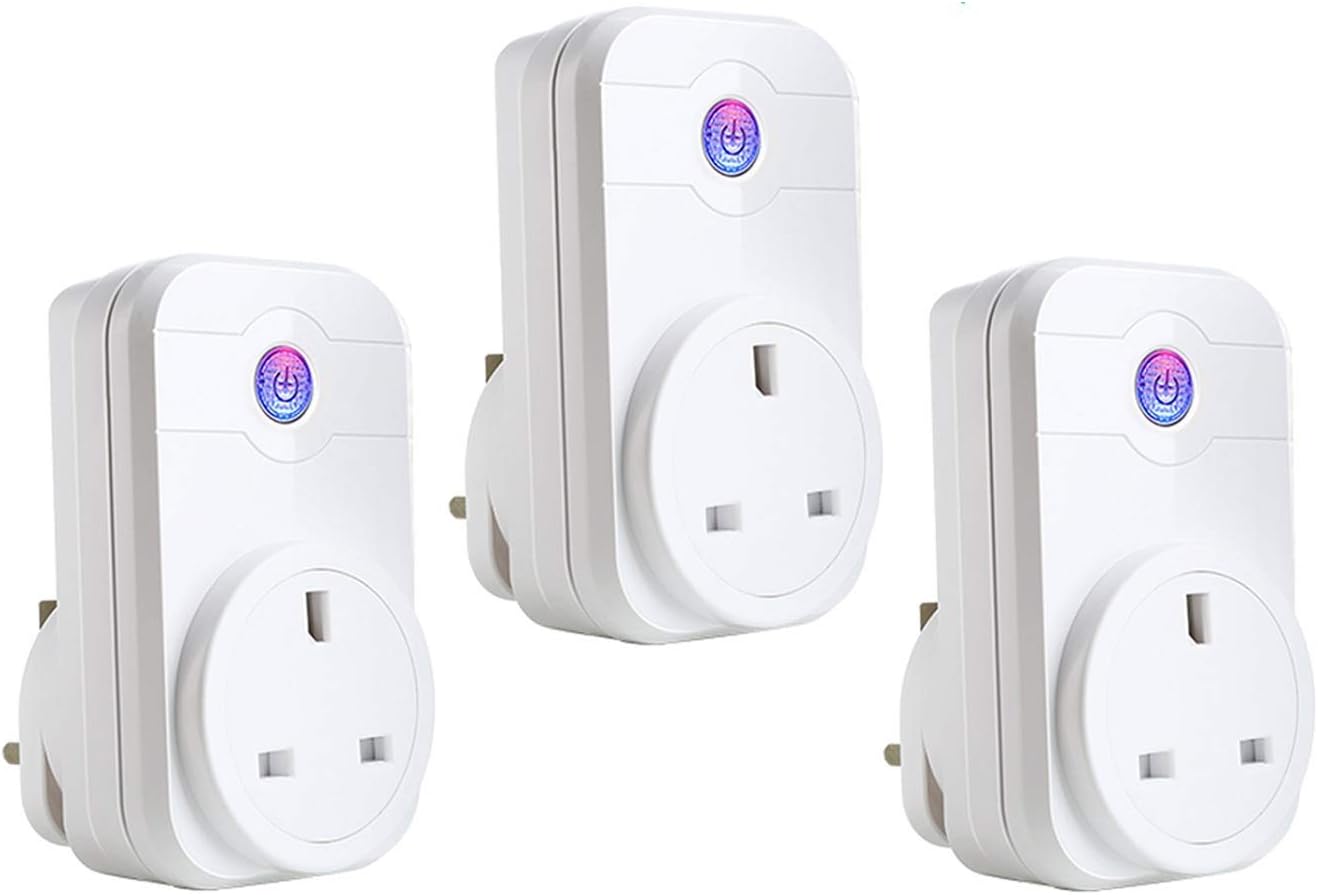 WiFi Smart Plug App Remote Control Socket Working with Alexa Google Home and IFTTT Support Timing Energy Saving Home Devices No Hub Required Control Your Devices from Anywhere (3 Packs)