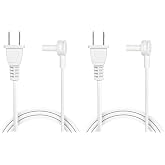Vebner 2-Pack - Long Power Cords Compatible with Sonos Era 100 and Era 300 Speakers (12-Foot, White)