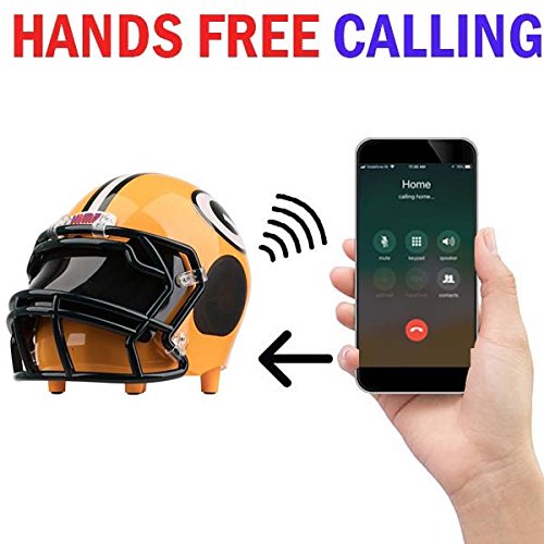 NIMA Portable Bluetooth Speaker, NFL Football Helmet Stereo Small(Entry-Level) Wireless Speaker with Built-in Mic, Hands-free Call, LOUD HD Sound and Bass - Green Bay Packers
