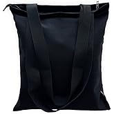 Augbunny 12OZ 100% Cotton Canvas Zipper Closure Lined Reusable Grocery Shopping Bag Beach Bag Daily Casual Multi Purpose Tote