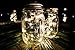 6 Pack -Solar Mason Jar Insert Lids - LED Mason Jar string light for Glass Mason Jars - Solar Pathway Garden Lights for all occasion parties -Jar Hangers Included Qty -6