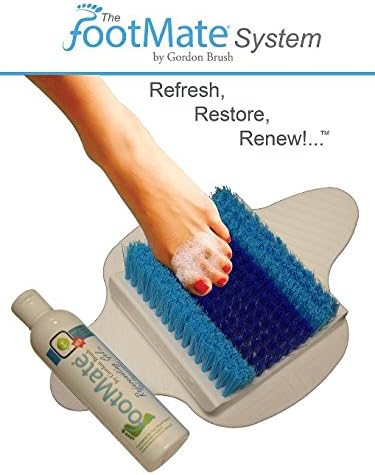 Footmate System Foot Massager &amp; Scrubber w/ Rejuvenating Gel (Blue with Blue on White)