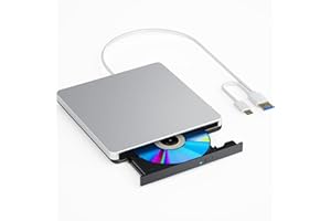 aelrsoch External Compatible Bluray Player Read/Write Portable Burner Compatible with USB 3.0 and Type-C Port/Win 7-11/MAC OS