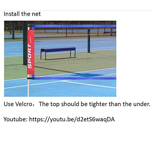image for AKOZLIN Stainless Steel Portable Badminton Net Set - Net for Tennis, S