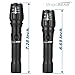 Magic BEAM Brightest LED Flashlight Kit LX-2 Pro Series: LED Tactical Flashlight 1600 LM Water Resistant for Outdoor, Security, Household Uses w/ Rechargeable Battery, Direct Chargers + Carrying Case