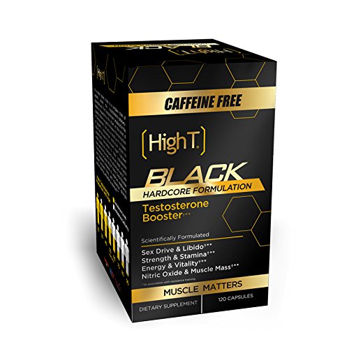 High T Black Caffeine Free, Testosterone Booster Pre Workout Hardcore