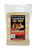 Pine Mountain STO StarterStikk 100% Fatwood, 10 Pound Resealable Poly Bag Natural Firestarting Sticks Campfire, Fireplace, Wood Stove, Fire Pit, Indoor & Outdoor