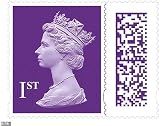 Royal Mail 50 x 1st Class Barcoded Stamps Plum Purple 100g Max view 3