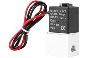 Beduan 2 Way Normally Closed DC 110V Electric Solenoid Air Valve 1/8" NPT