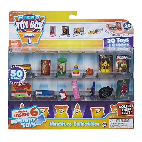 Micro Toybox COLLECTABLES 20 Pack Styles Vary Mini Toys to Collect