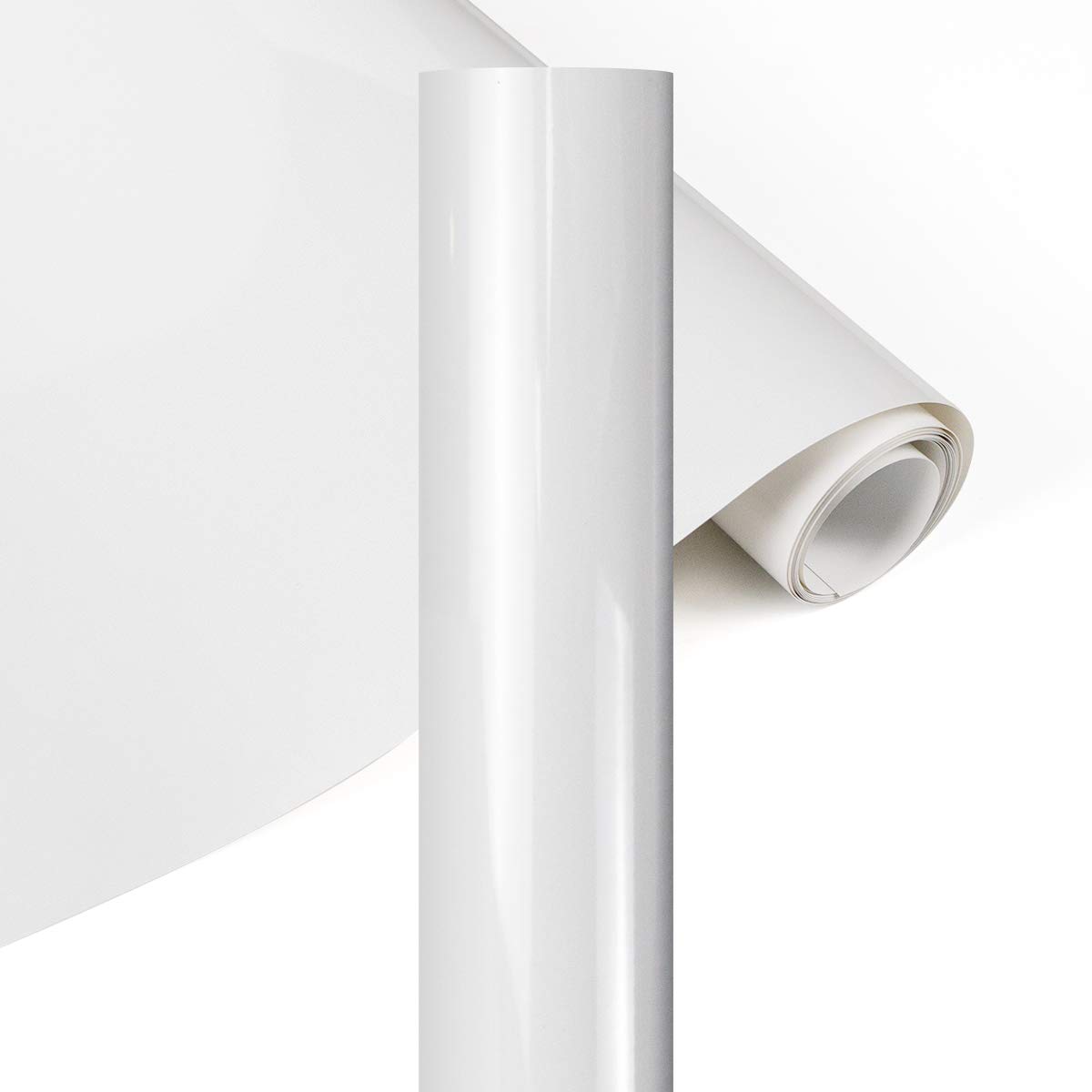 YRYM HT Premium Heat Transfer Vinyl - 12" x 5ft (30.5x152CM) White HTV Roll for T-Shirt Iron-On Transfers