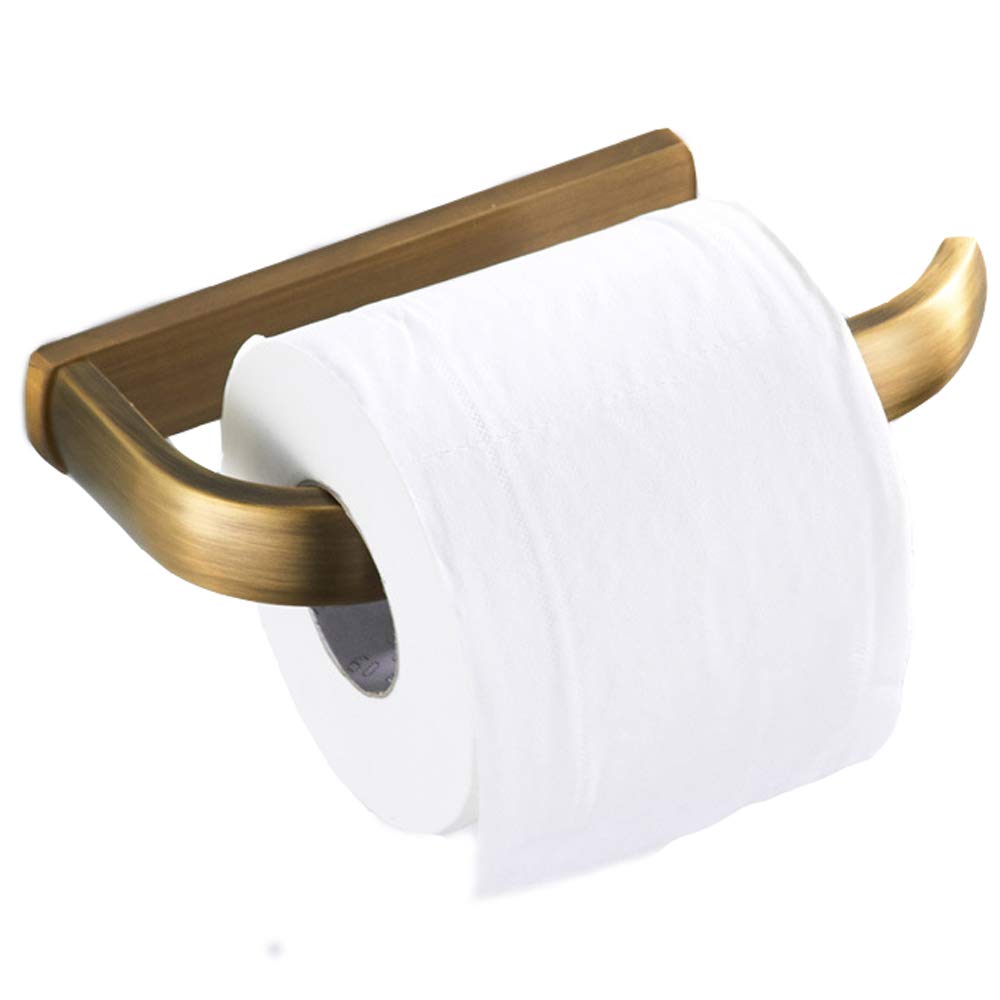 Kaxich Vintage Style Toilet Roll Holder Bathroom Accessories Solid Brass Tissue Paper Holder Paper Rack Wall Mounted for WC