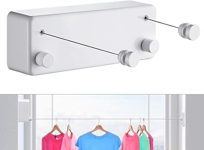JOOM Retractable Clothesline 4.2M Heavy Duty Stainless Steel Indoor Outdoor