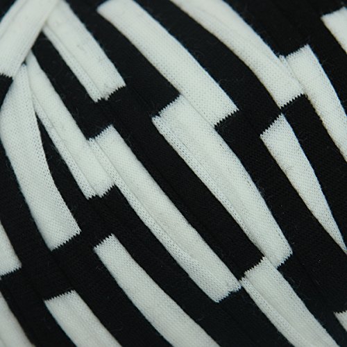 Charmkey Zpagetti T Shirt Yarn Strong Recycled Cotton Blend Ribbon 6 Super Chunky Elastic Knitting Cloth Fabric for Bag Cushion and DIY Crocheting Projects, 1 Skein, 8.82 Ounce (Dairy Cow) - Thumbnail 2