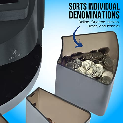 Nadex S540 Pro Coin Counter, Sorter, and Wrapper Sorts up to 300