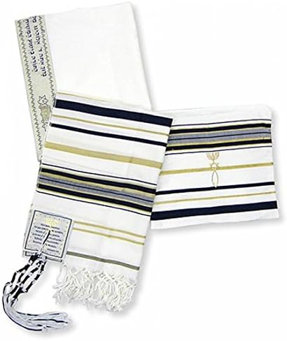 New Covenant Prayer Shawl, Spanish/Hebrew with Bag 73 x 33