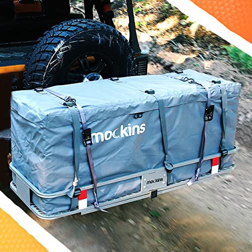 Mockins 500 lb Capacity Folding Trailer Hitch Cargo Carrier Fits 2