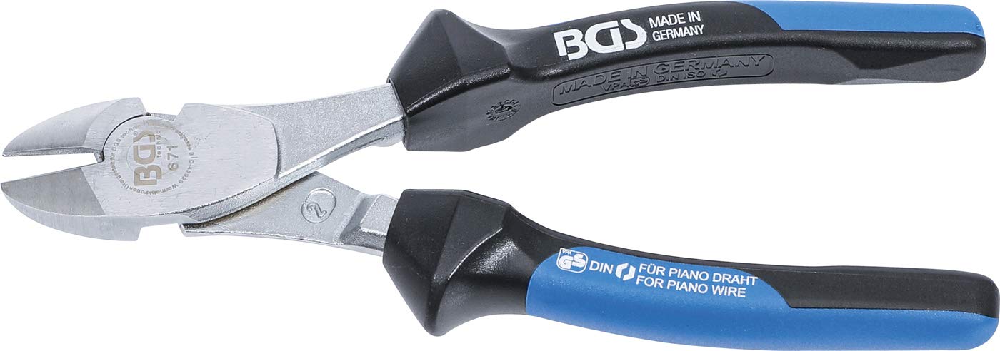 BGS 671 | Heavy Duty Diagonal Side Cutter | for Piano Wire | 200 mm — image 1