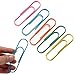 BronaGrand 4 Inch Extra Large Paper Clips Vinyl Coated, 25 Pieces Jumbo Giant Paper Clip,Mixed Colors