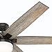 Hunter Fan 64 inch Casual Nobel Bronze Indoor Ceiling Fan with Light Kit and Remote Control (Renewed)