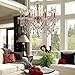 LightInTheBox Elegant Candle Style Crystal Chandelier with 9 Lights Pendent Light Ceiling Light Fixture for Living Room Gold Color Bulb Not Included